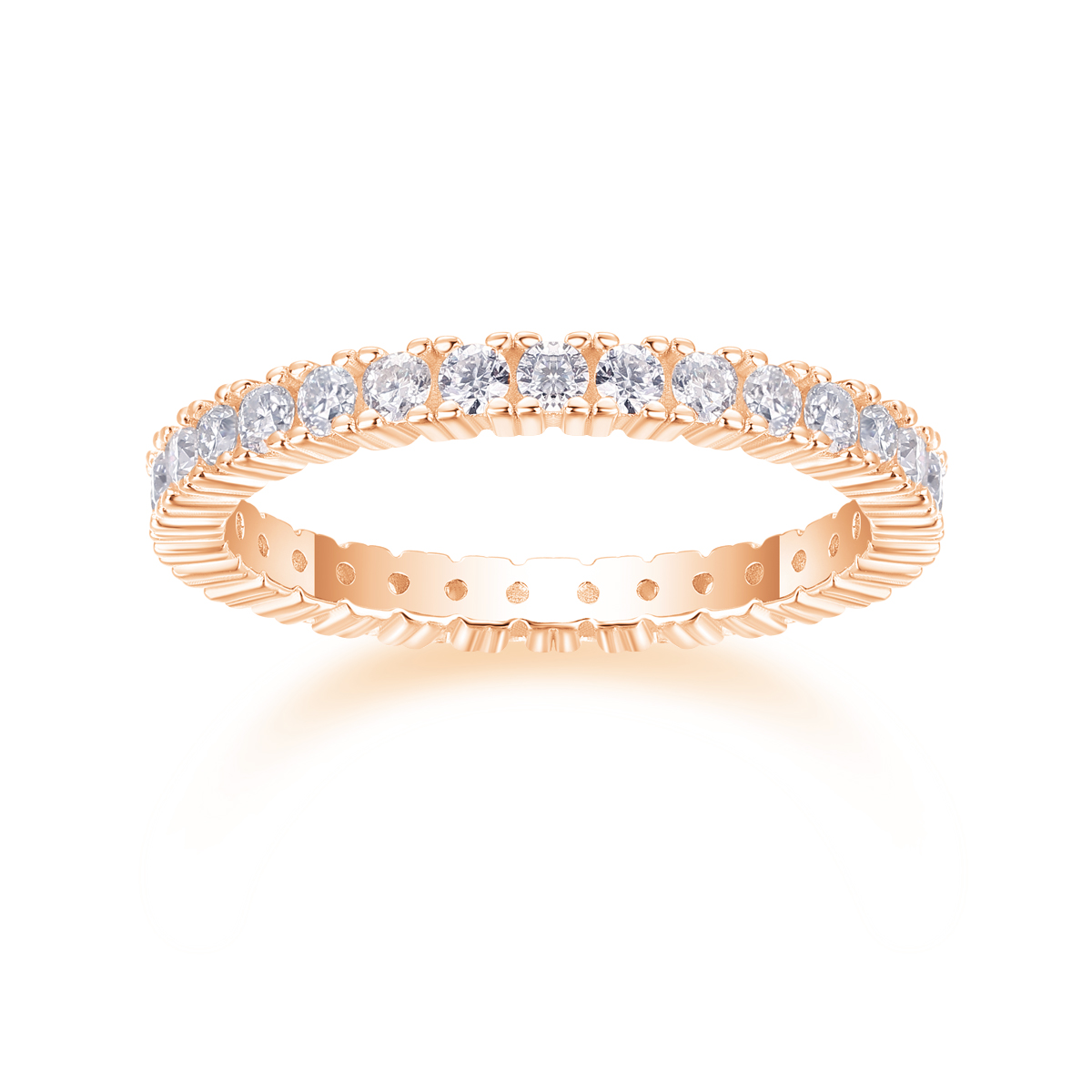 Ice Ballet - A Wedding Ring Set With Top-quality Moissanite Silver And Platinum-plated