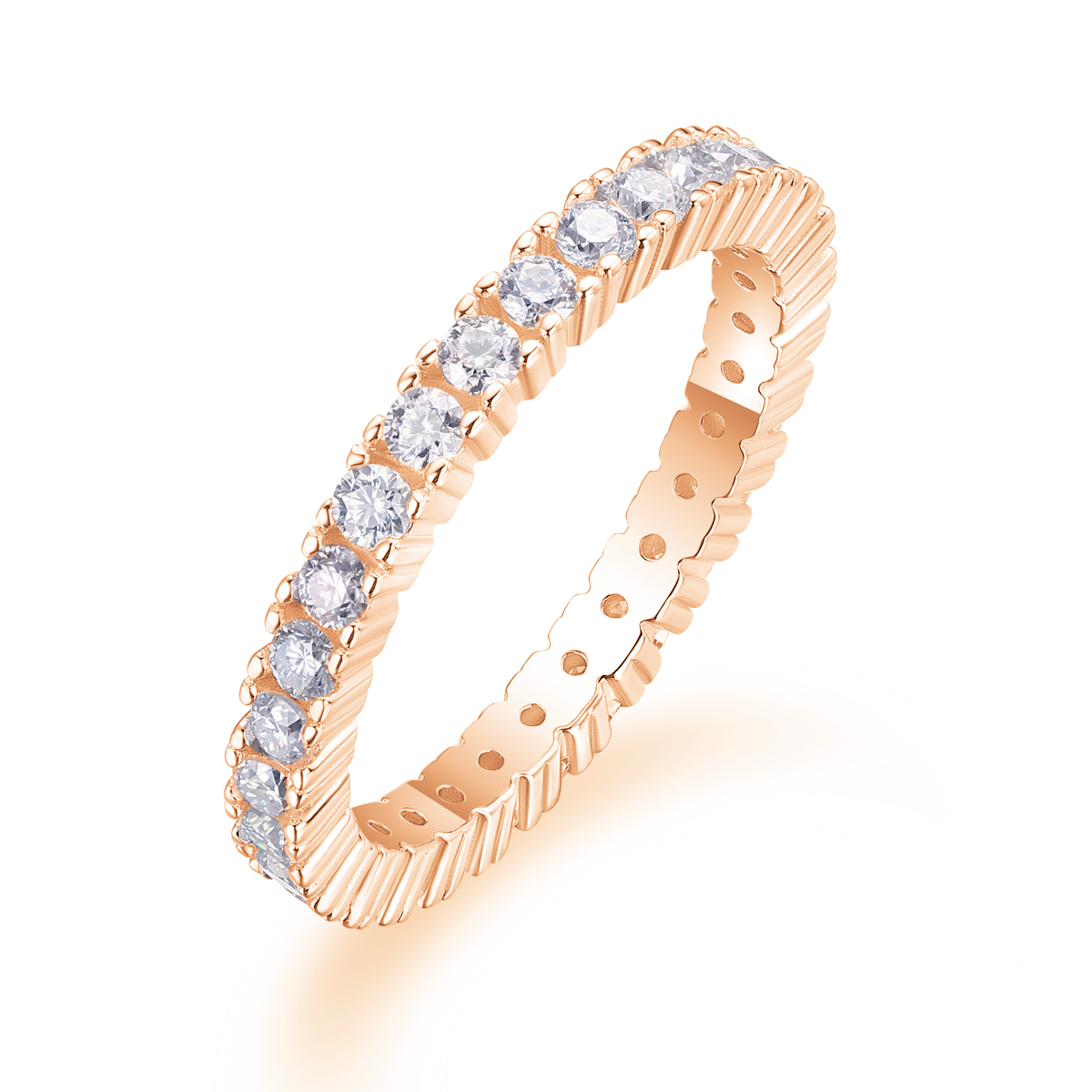 Ice Ballet - A Wedding Ring Set With Top-quality Moissanite Silver And Platinum-plated
