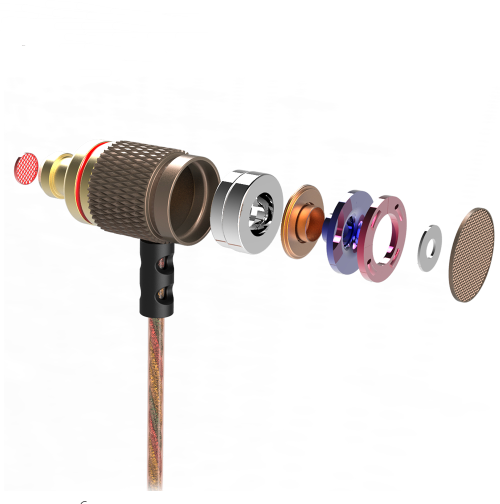 In-ear headphones metal subwoofer headphones mobile music MP3 subwoofer explosion models