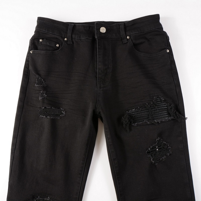 Jeans Men's High Street Fashion Brand Street Ripped Jeans