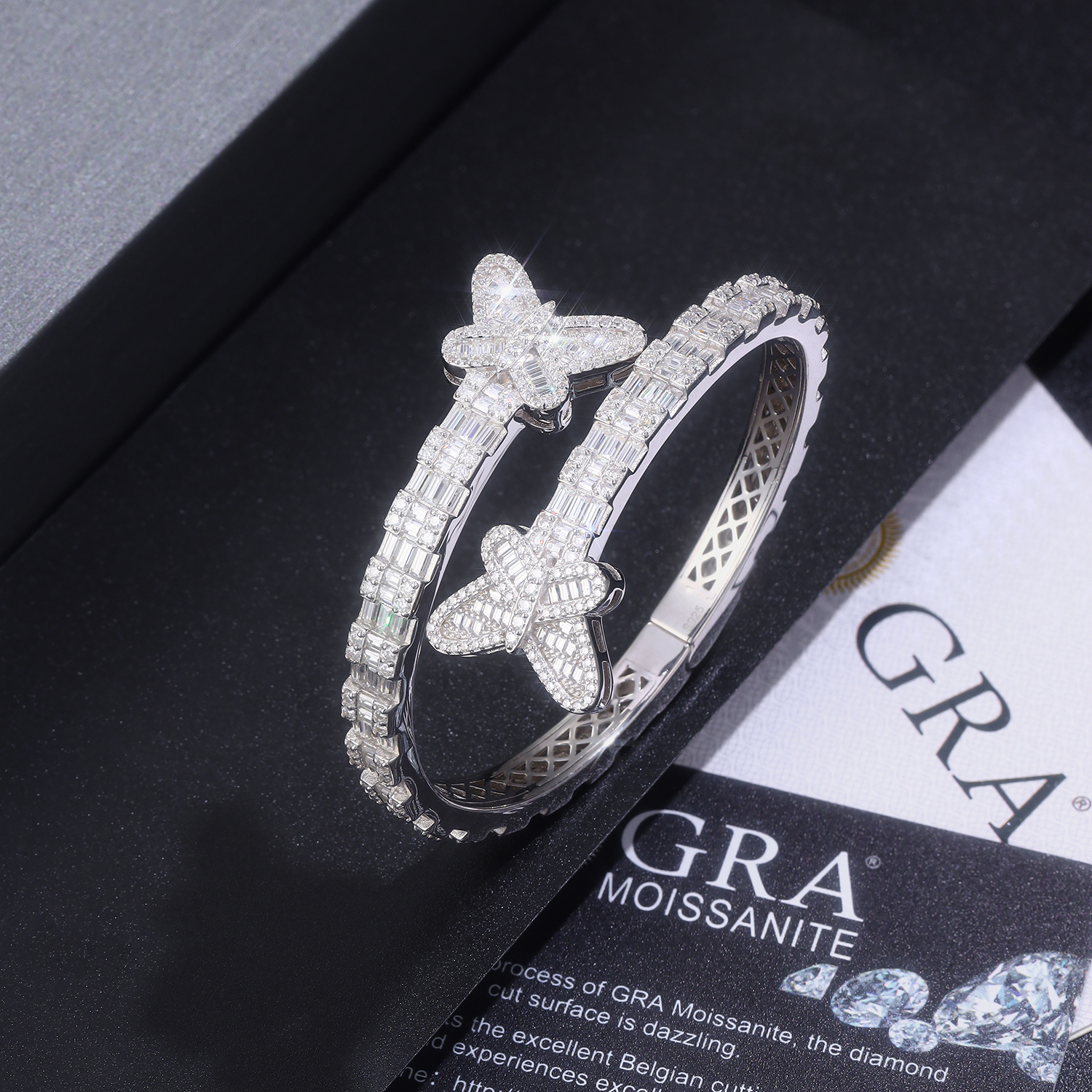 Schmuckarmband mit hochwertigem Moissanit, elegant und modisch, luxuriös und
