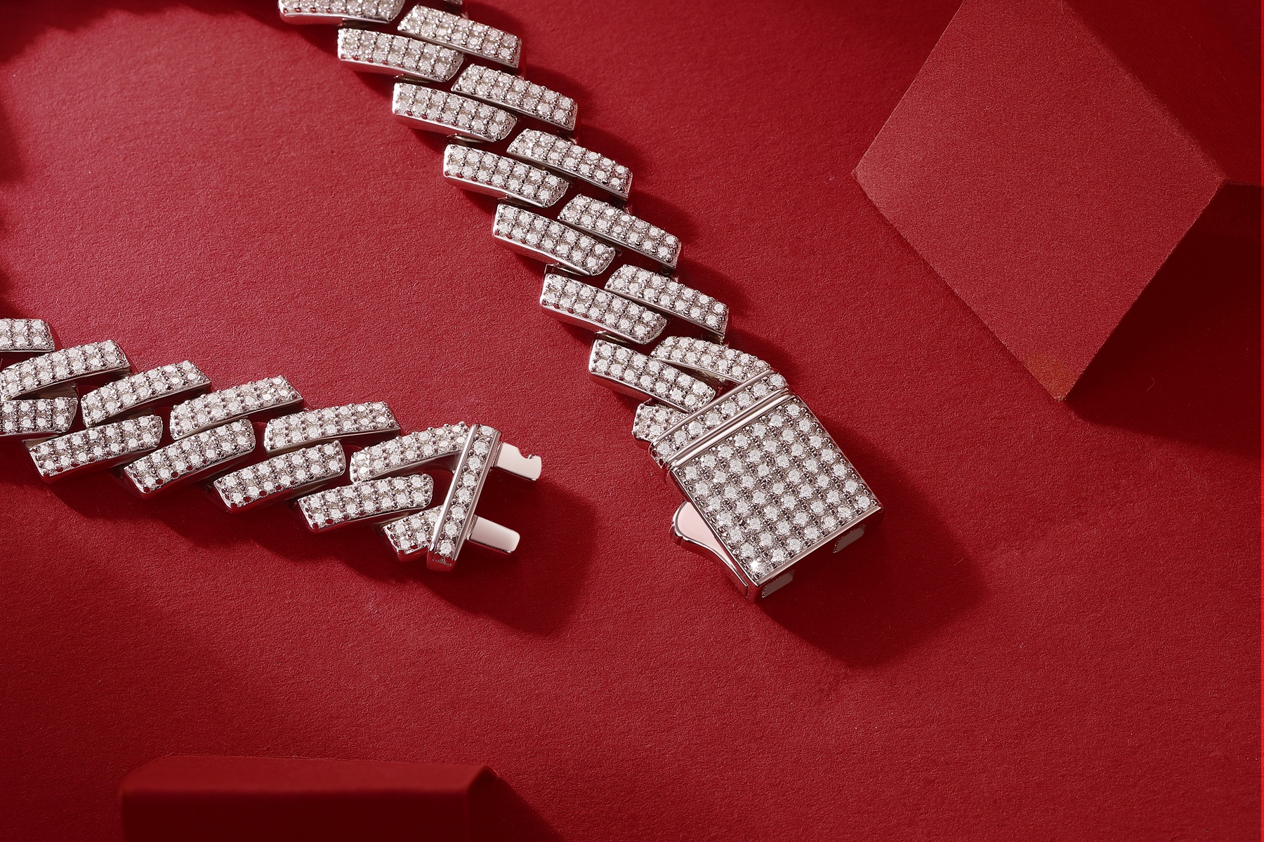 Kiel – Set mit hochwertigem Moissanit, modischem, leichtem Luxus-Schmuck-Silberarmband