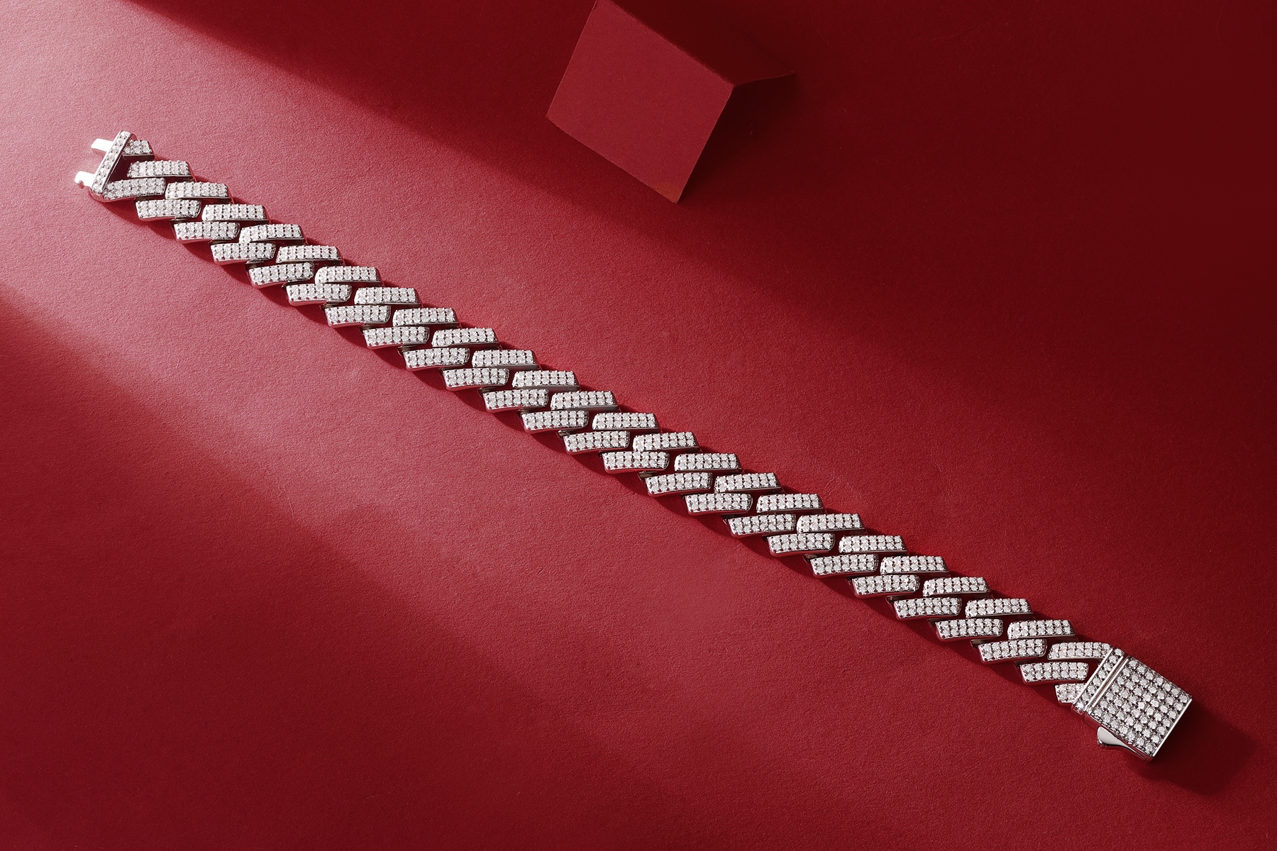 Kiel – Set mit hochwertigem Moissanit, modischem, leichtem Luxus-Schmuck-Silberarmband