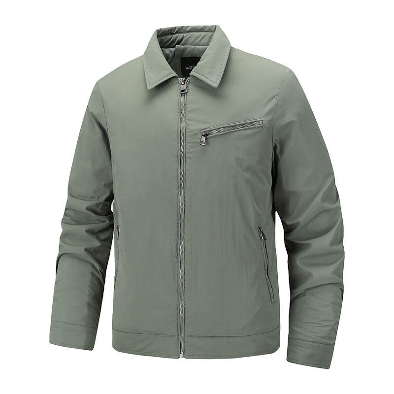 Lapel Jacket For Business Men, New Autumn And Winter Thin Cotton Men's Casual Commuter
