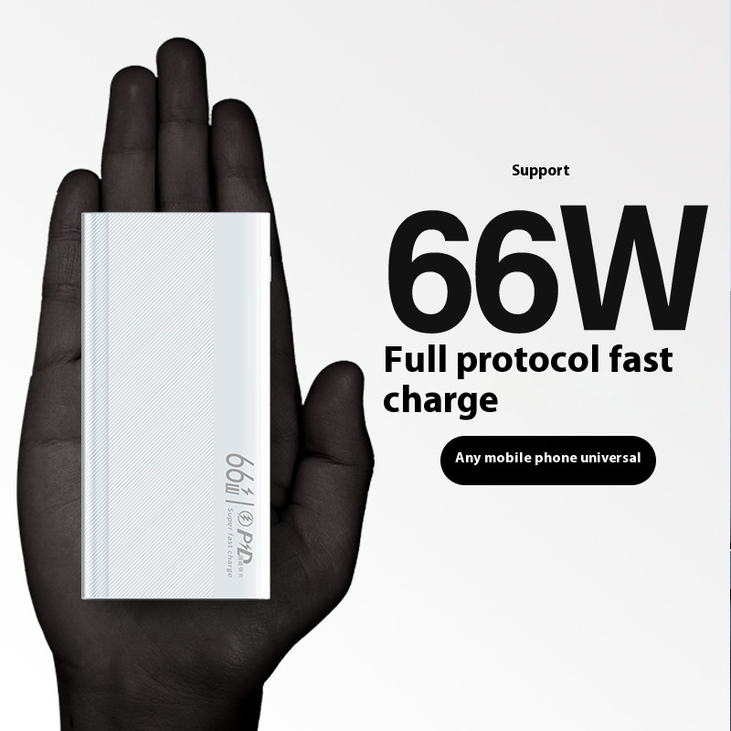 Large Capacity Mobile Power PD66w Fast Charging Lightweight Universal