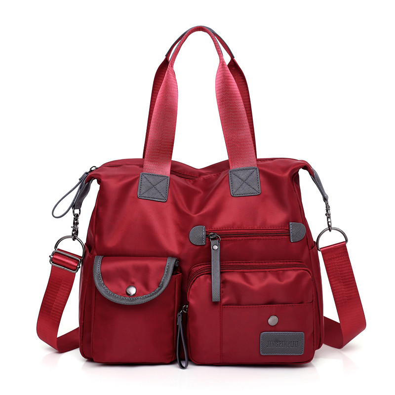 Large Capacity Multi-pocket Shoulder Bag Nylon Waterproof Handbags Female Casual Commuting