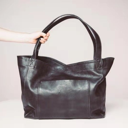 Large Capacity Oil Wax Tote Bags Shoulder Bag
