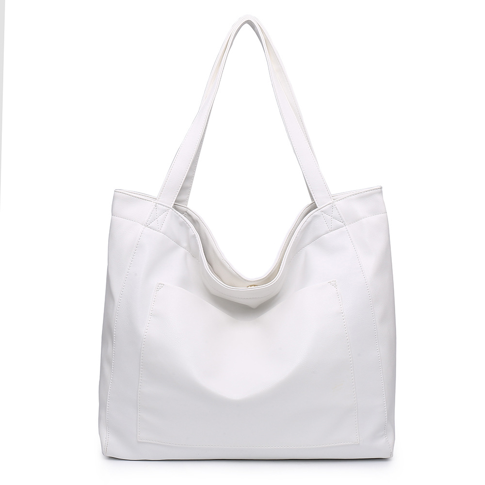 Large Capacity Oil Wax Tote Bags Shoulder Bag