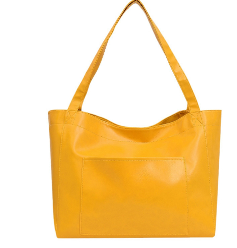 Large Capacity Oil Wax Tote Bags Shoulder Bag