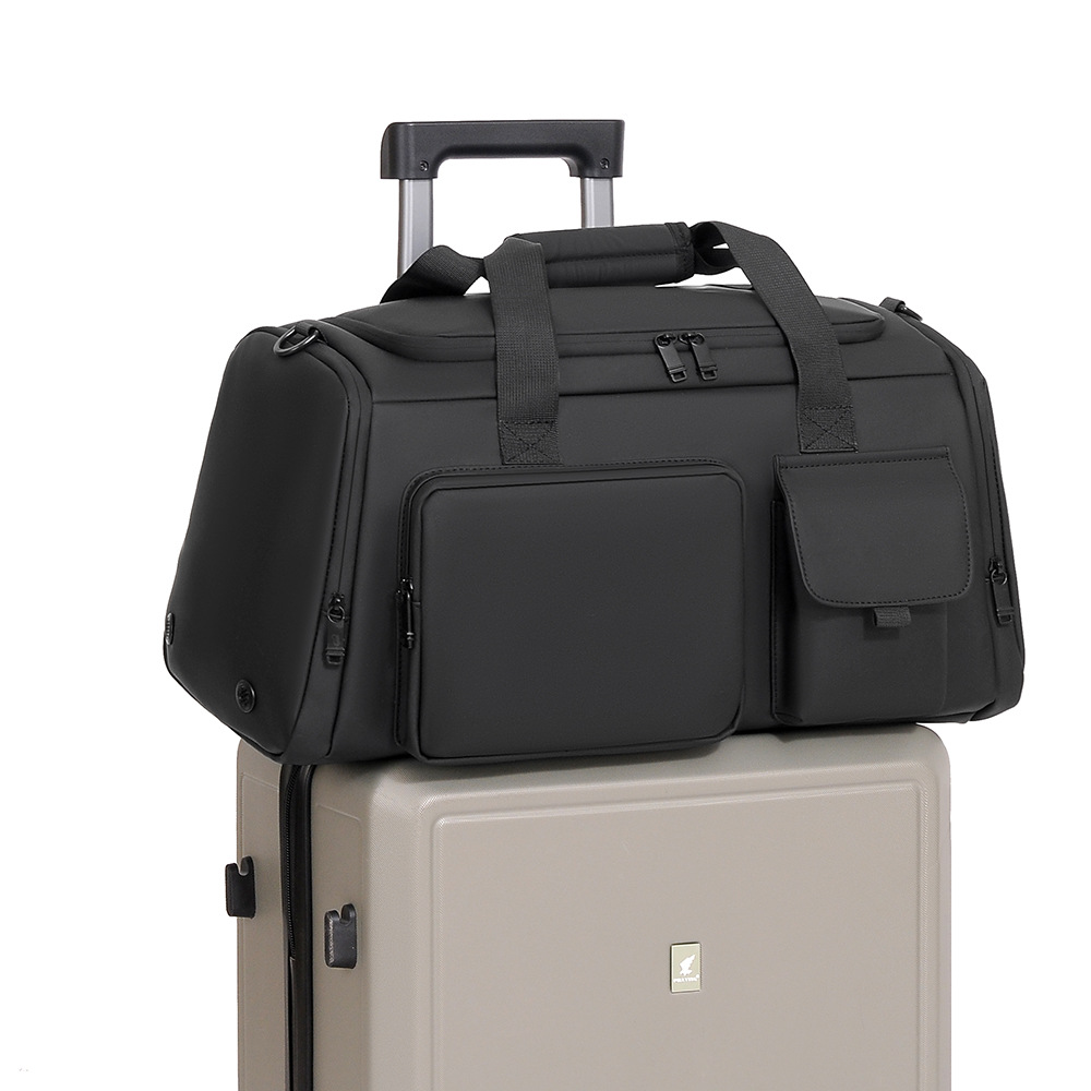 Large-capacity Water-resistant Handbag With Dry-wet Separation