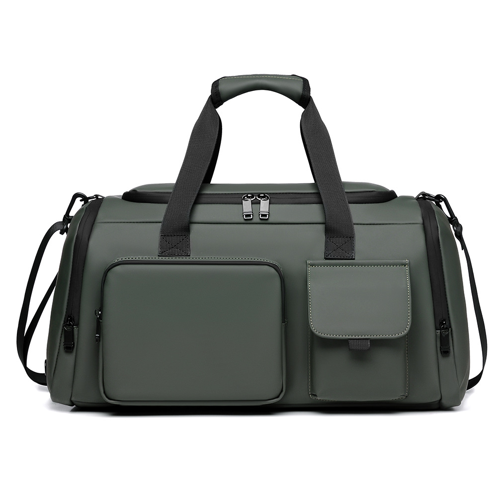 Large-capacity Water-resistant Handbag With Dry-wet Separation