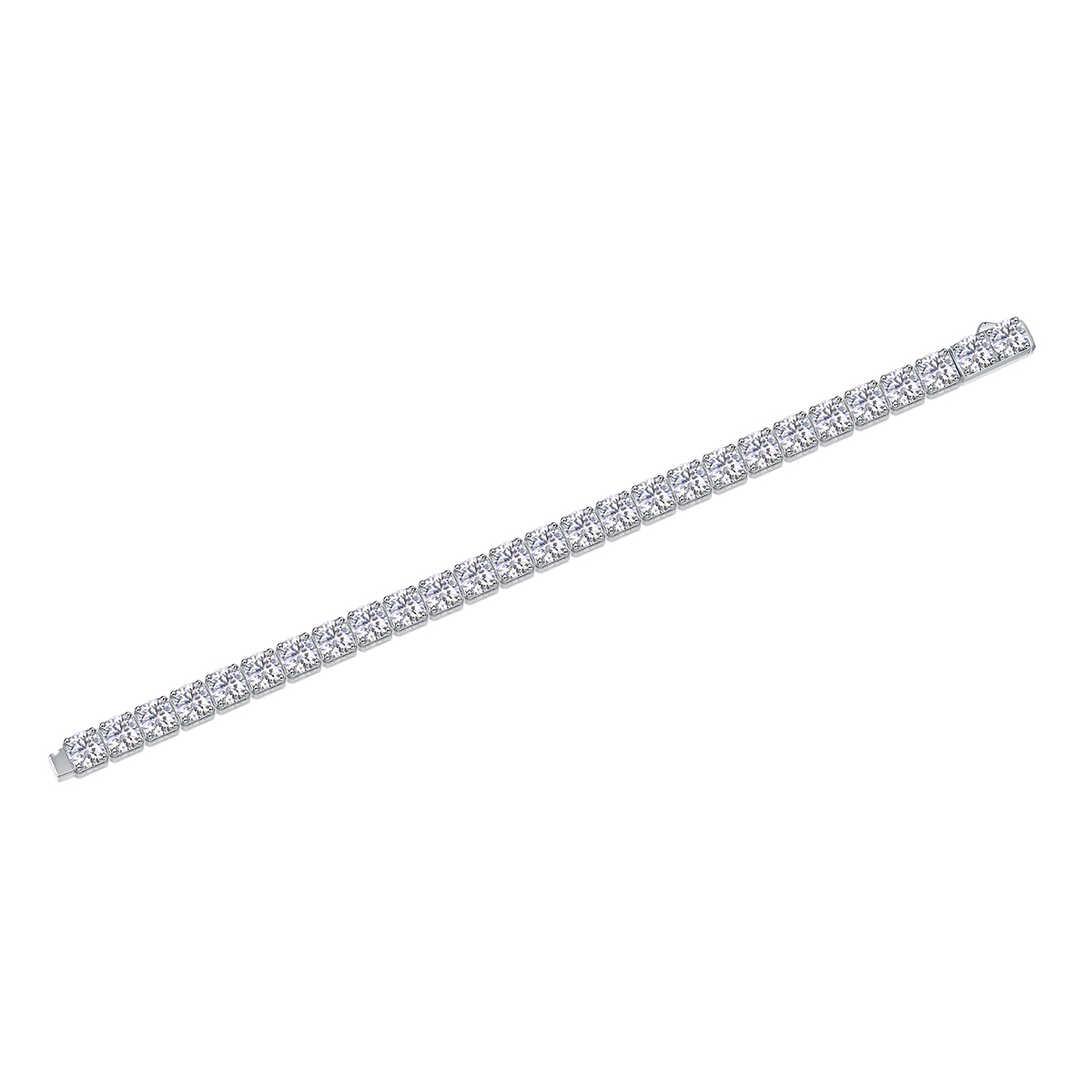 Large Gravitational Pull - A Fashionable And Light Luxury Jewelry Silver Bracelet Set With