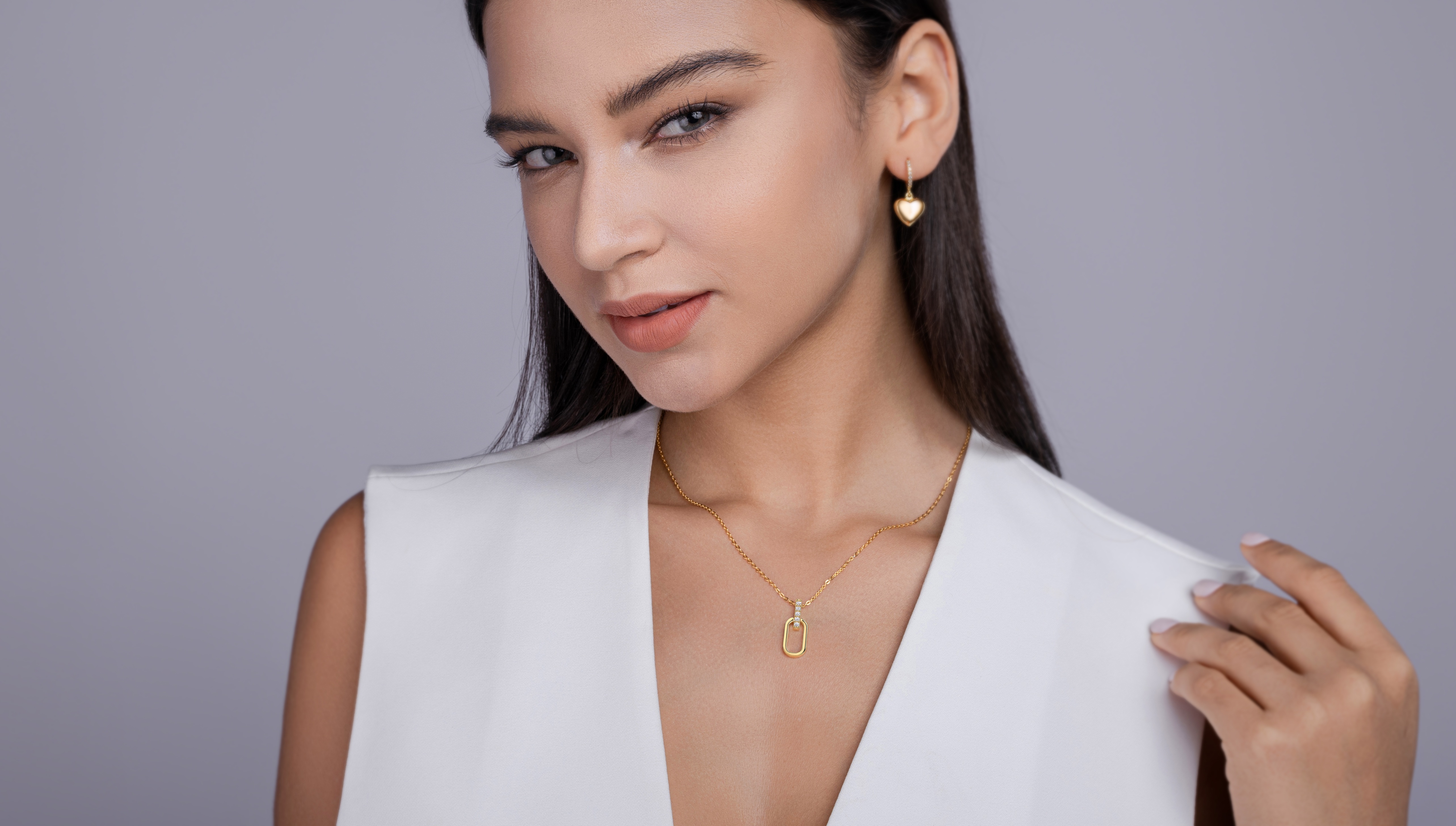 Light And Shadow Geometry - A Fashionable And Trendy Necklace Pendant Set With Top-quality