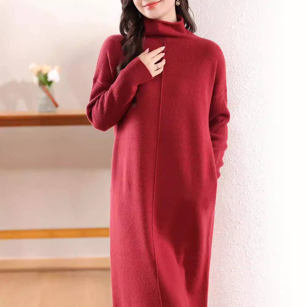 Abito maglione ampio e versatile in misto seta