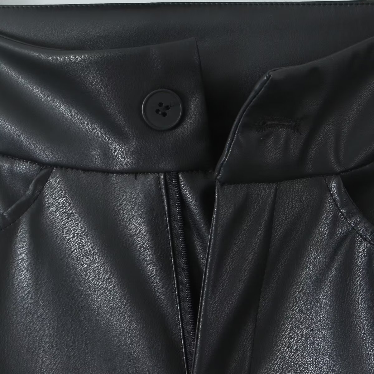 Loose-fitting Leather Pants From Europe And America