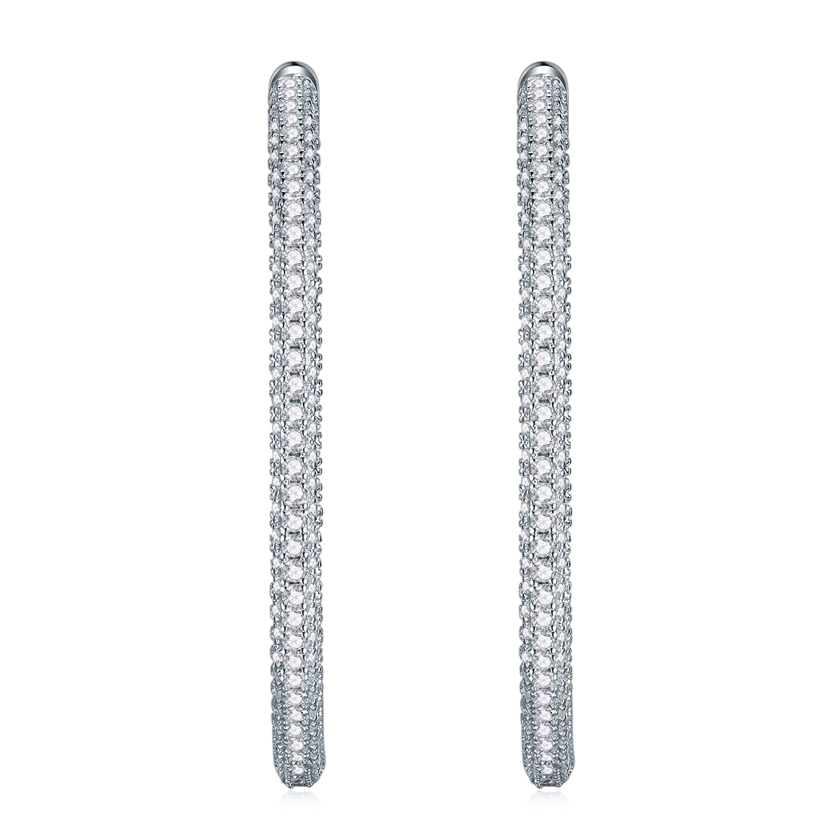 Lustrous - A Fashionable And Trendy Accessory Set With Top-quality Moissanite Silver And