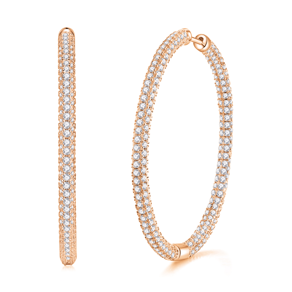Lustrous - A Fashionable And Trendy Accessory Set With Top-quality Moissanite Silver And