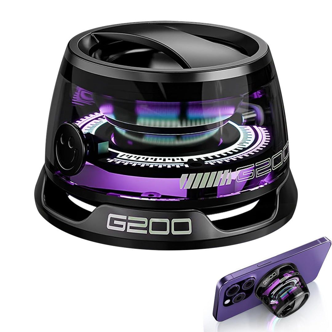Magnetischer Bluetooth-Lautsprecher – 360-Grad-Stereo-Sound, LED-Lichtdesign und magnetische Halterung
