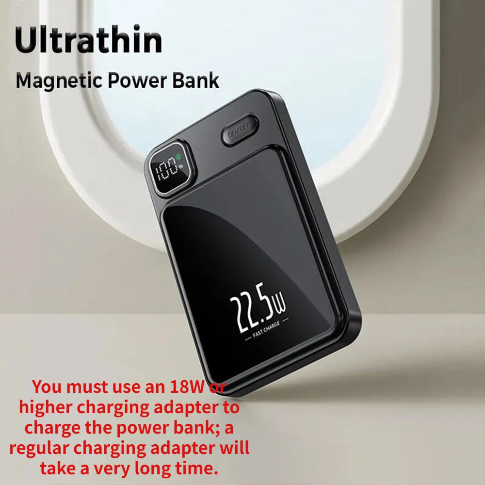 Magsafe Power Bank Portable Charger Magnetic Battery Pack For IPhone Samsung UK