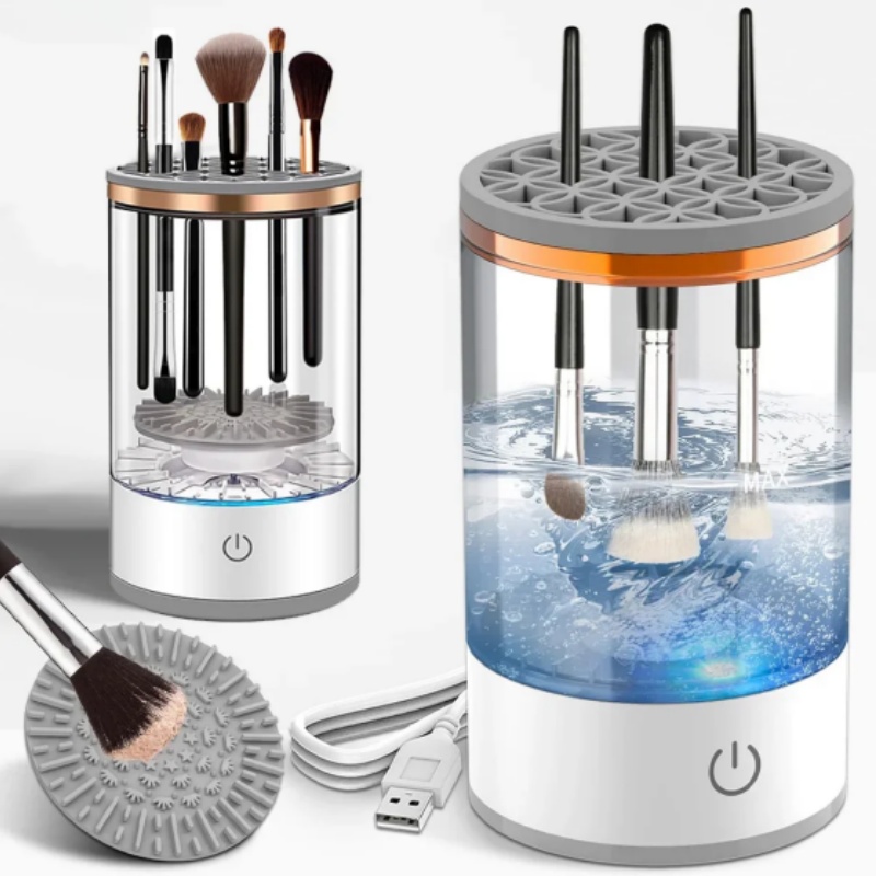 Make-up-Pinselreiniger, automatisch rotierender Make-up-Pinselreiniger, tragbare elektrische USB-Kosmetik-Make-up-Pinsel-Rotationswaschmaschine
