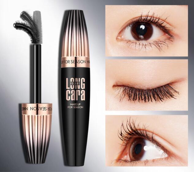Makeup Eyelash Mascara Eye Lashes Makeup 4D Silk Fiber Lash Mascara New Long Curling Black