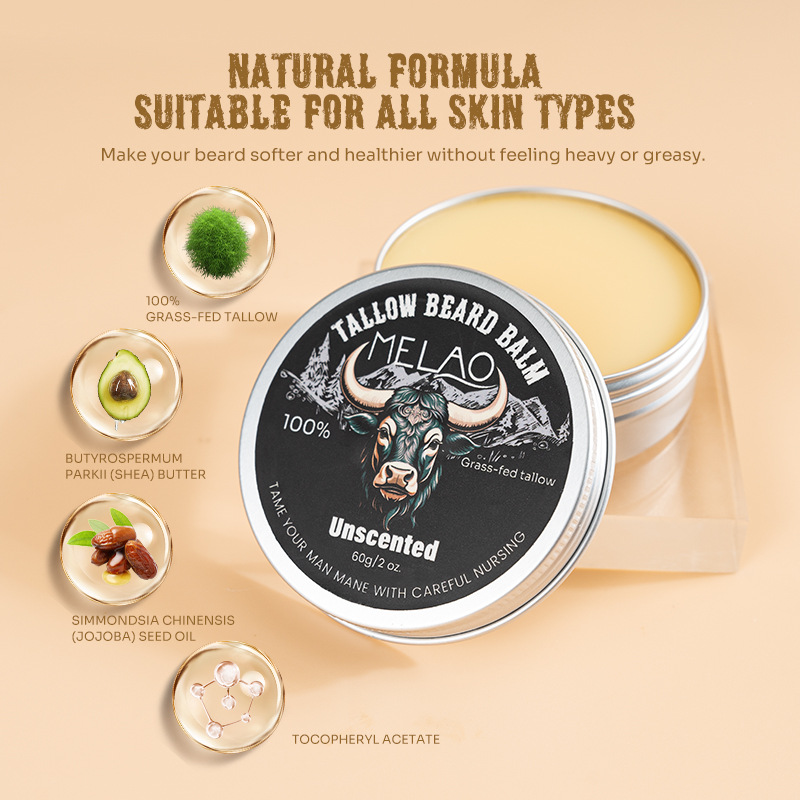 Men's Beard Soap Butter Care Softening Moisturizing