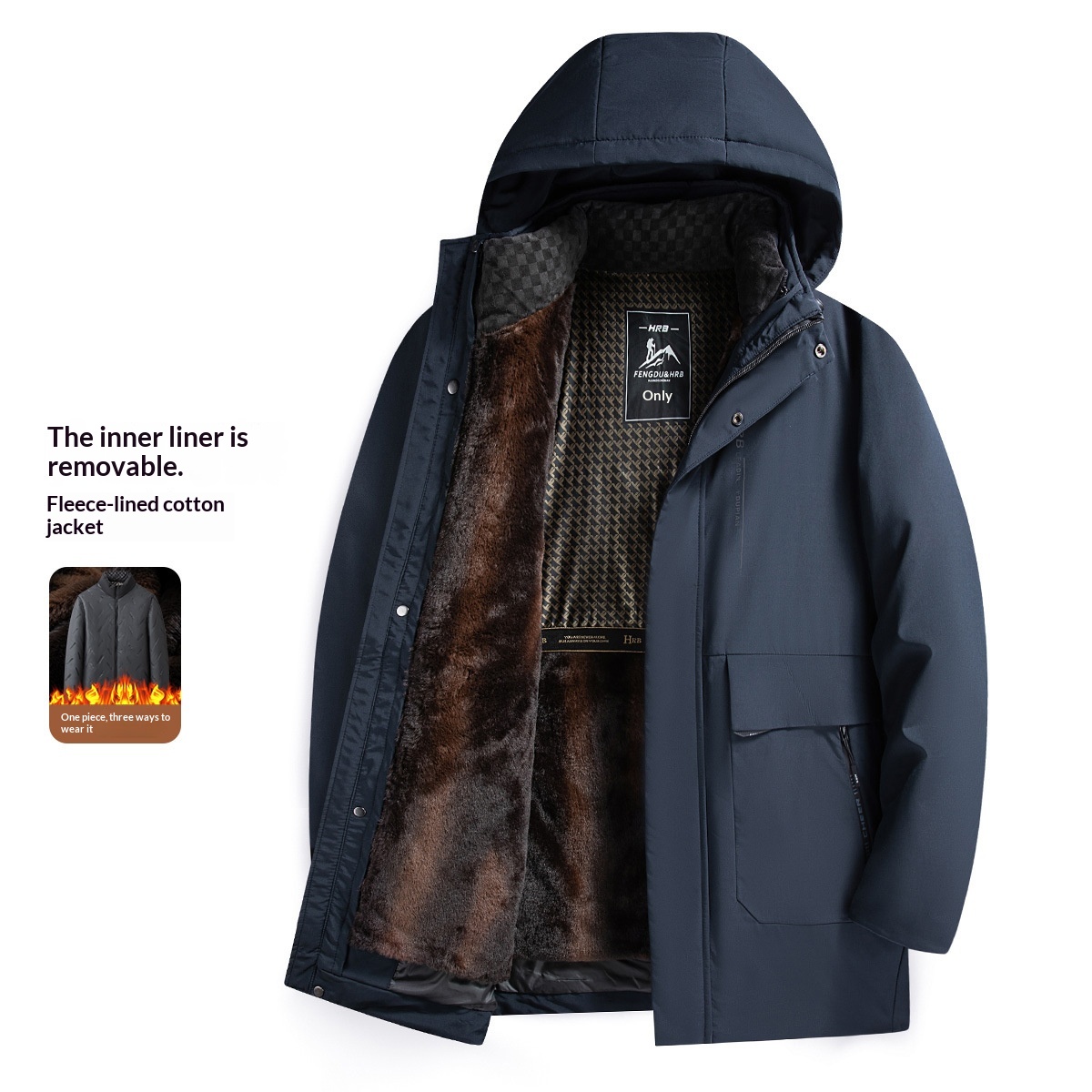 Men's Casual Windproof And Warm Cotton-padded Jacket