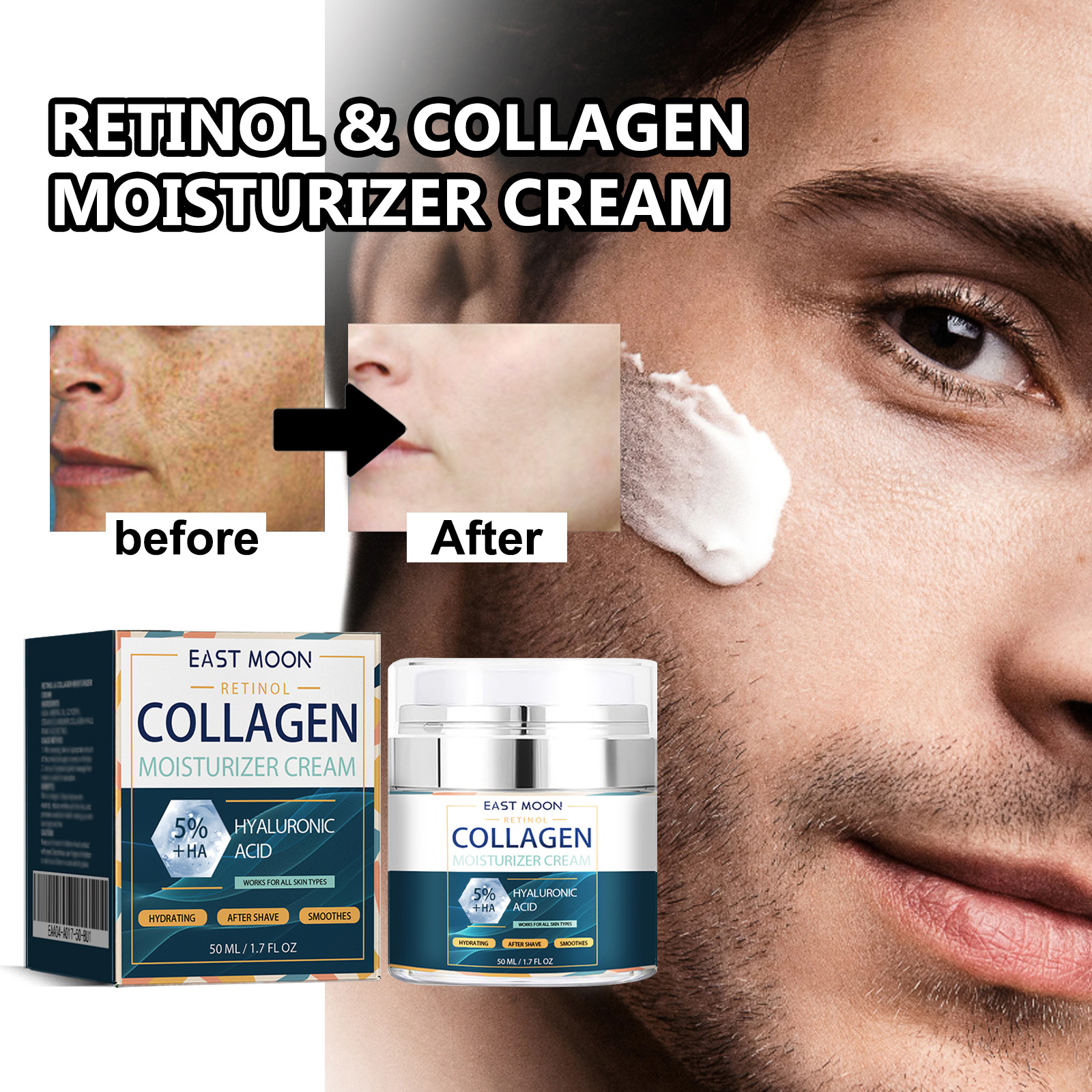 Men's Collagen Moisturizing Cream Hydrating