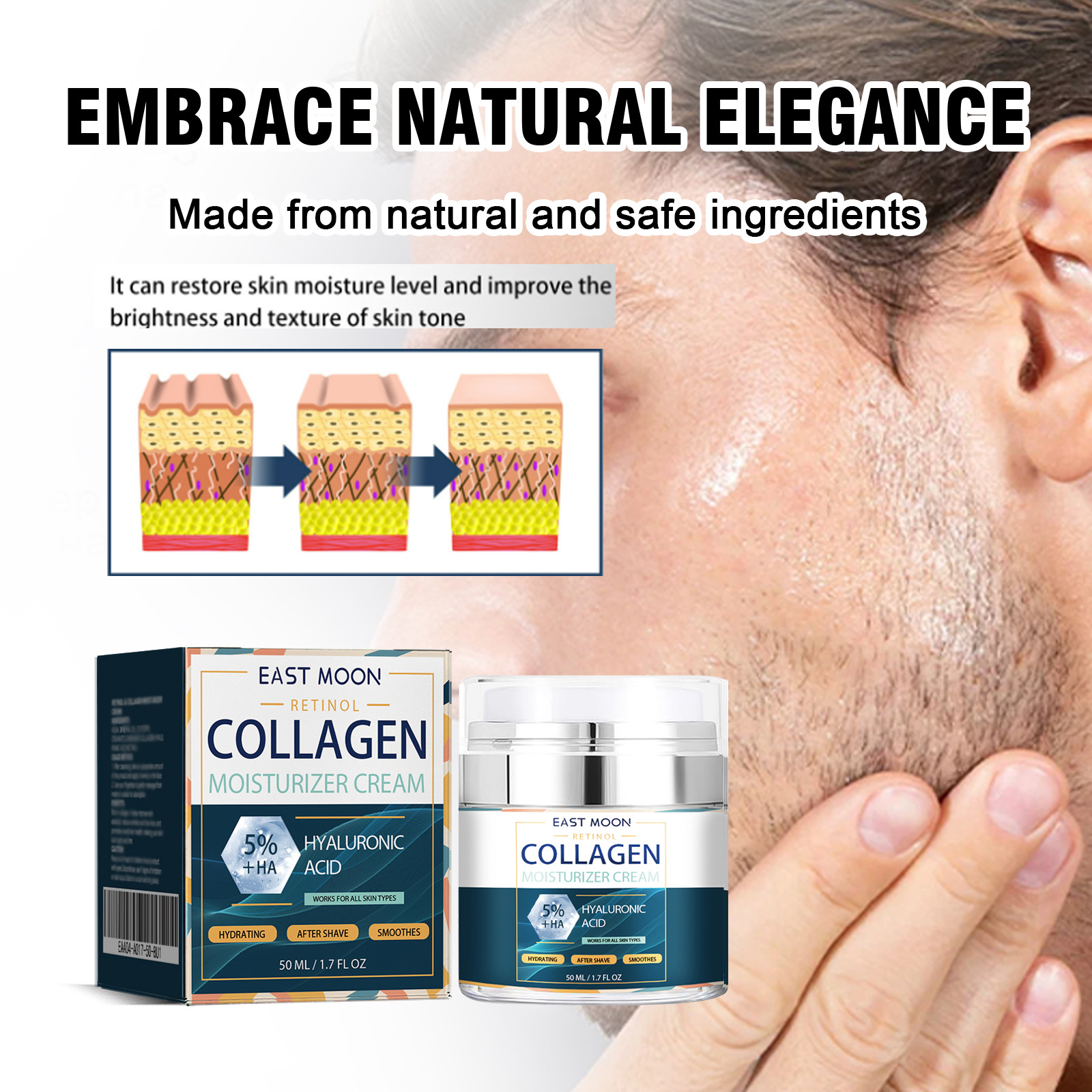 Men's Collagen Moisturizing Cream Hydrating