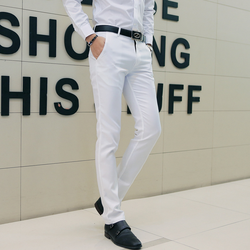 Men's Fashion New Business Casual Trousers Men's Slim Casual Trousers