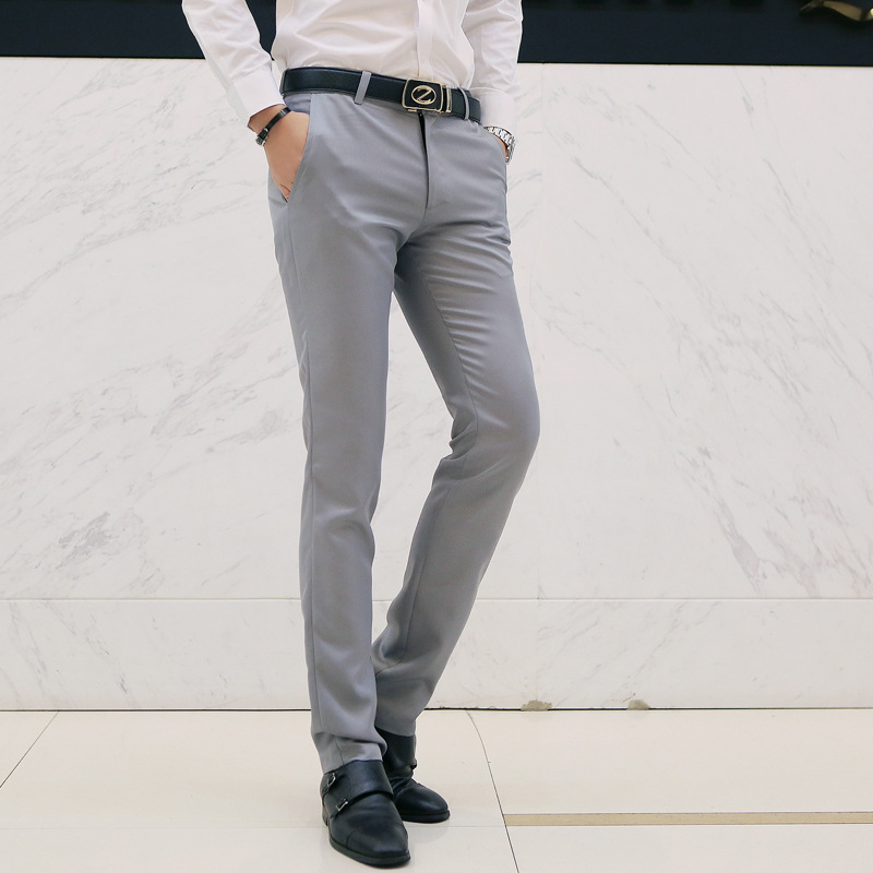 Men's Fashion New Business Casual Trousers Men's Slim Casual Trousers