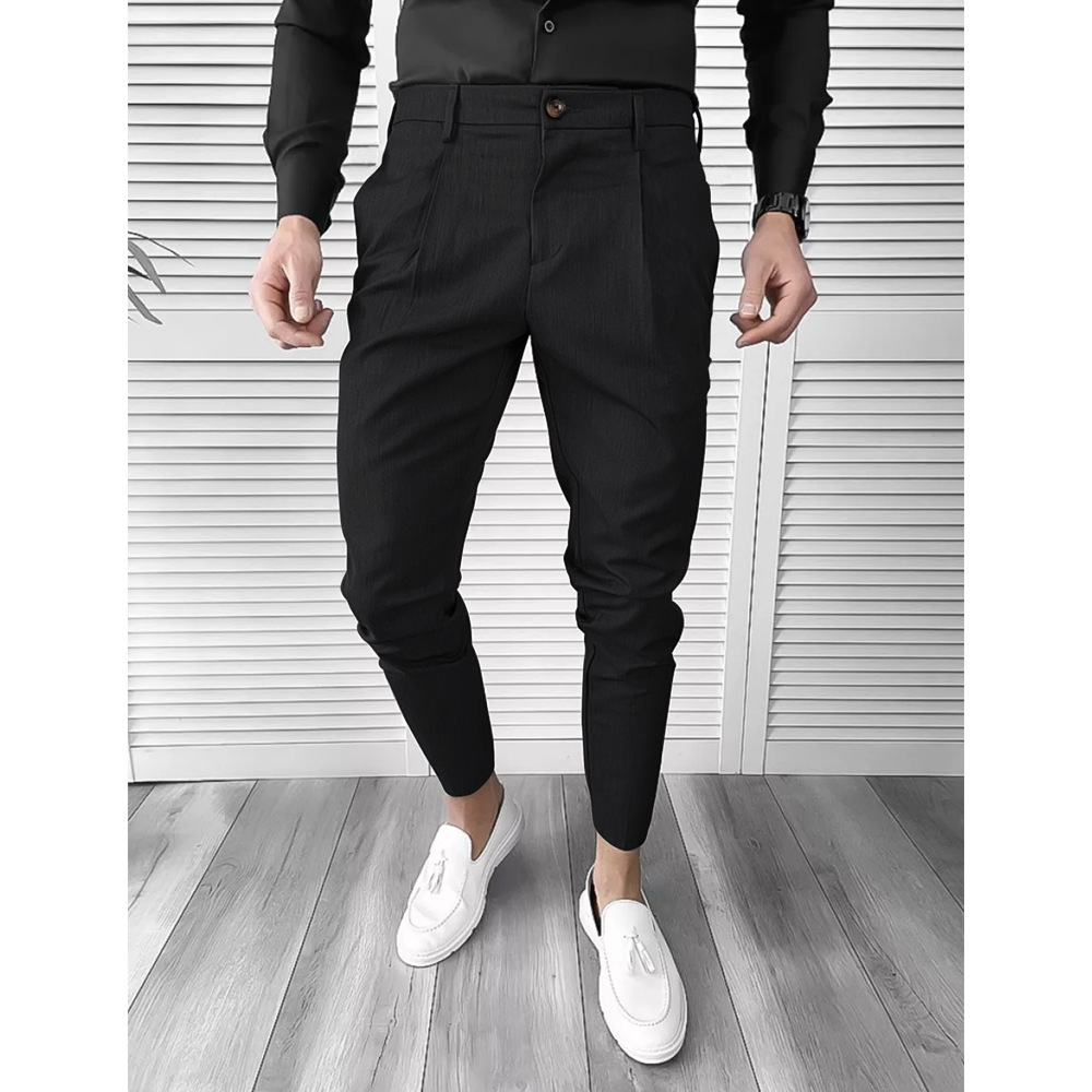 Herren-Außenhandels-Freizeit-Business-Hose mit doppelter Faltung