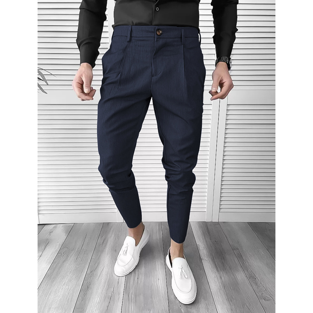 Herren-Außenhandels-Freizeit-Business-Hose mit doppelter Faltung