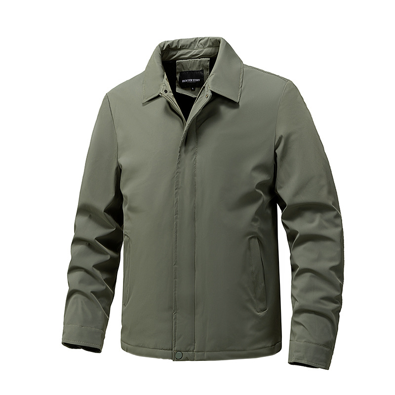 Men's Lapel Jacket 2025 New Warm Business Executive Jacket Men's Jacket Autumn And Winter