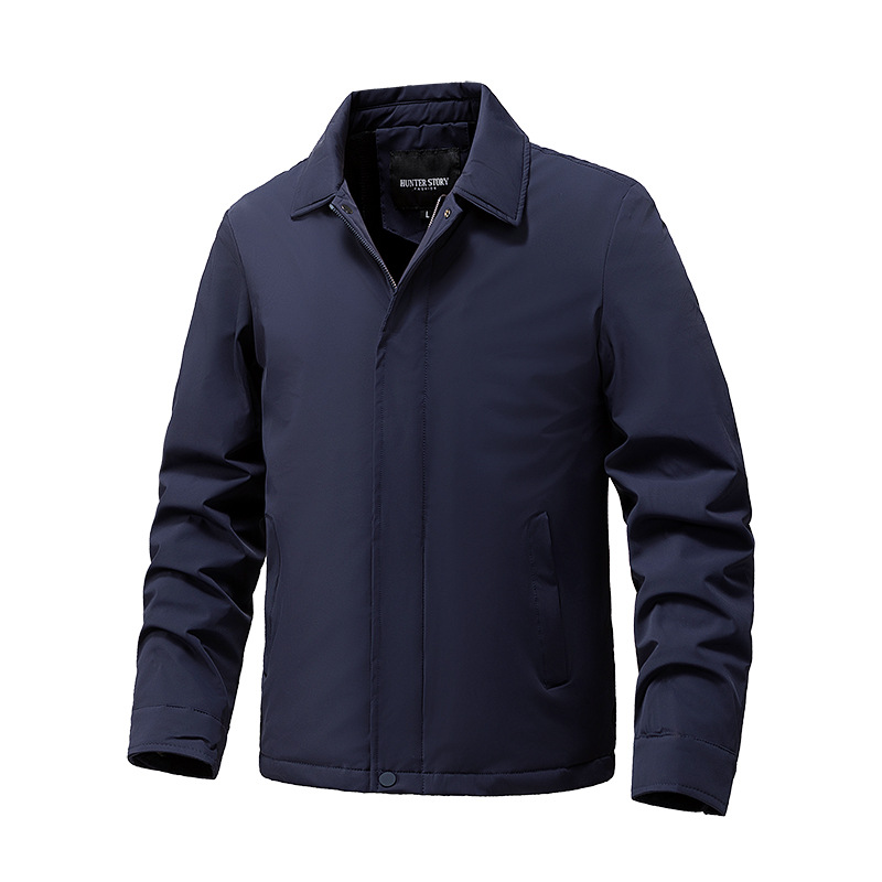 Men's Lapel Jacket 2025 New Warm Business Executive Jacket Men's Jacket Autumn And Winter