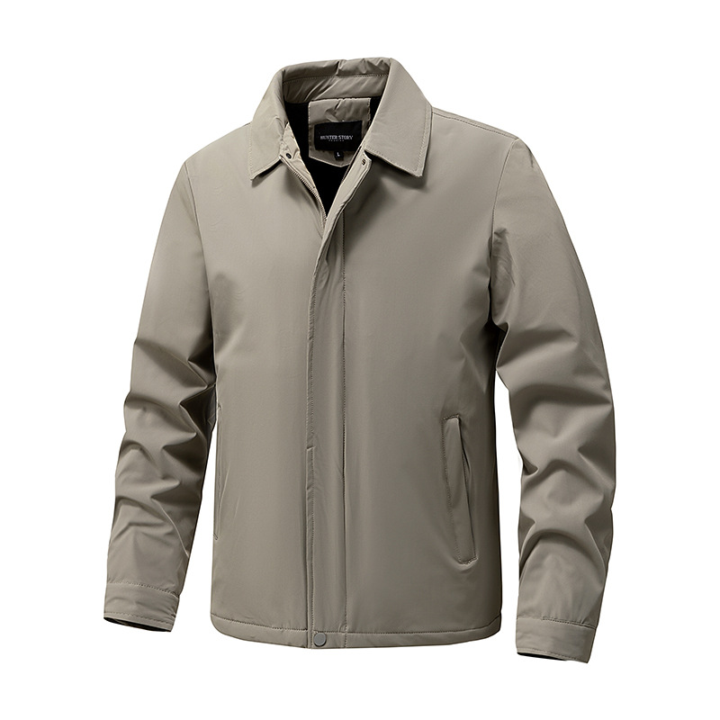 Men's Lapel Jacket 2025 New Warm Business Executive Jacket Men's Jacket Autumn And Winter