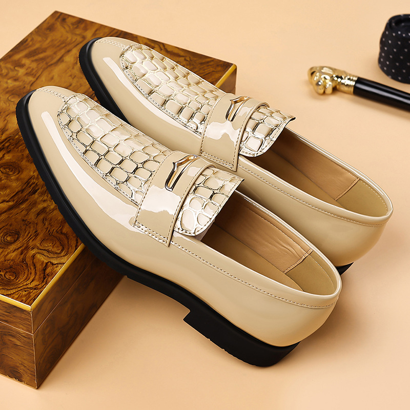 Men's Round-toe Black Casual Dress Shoes
