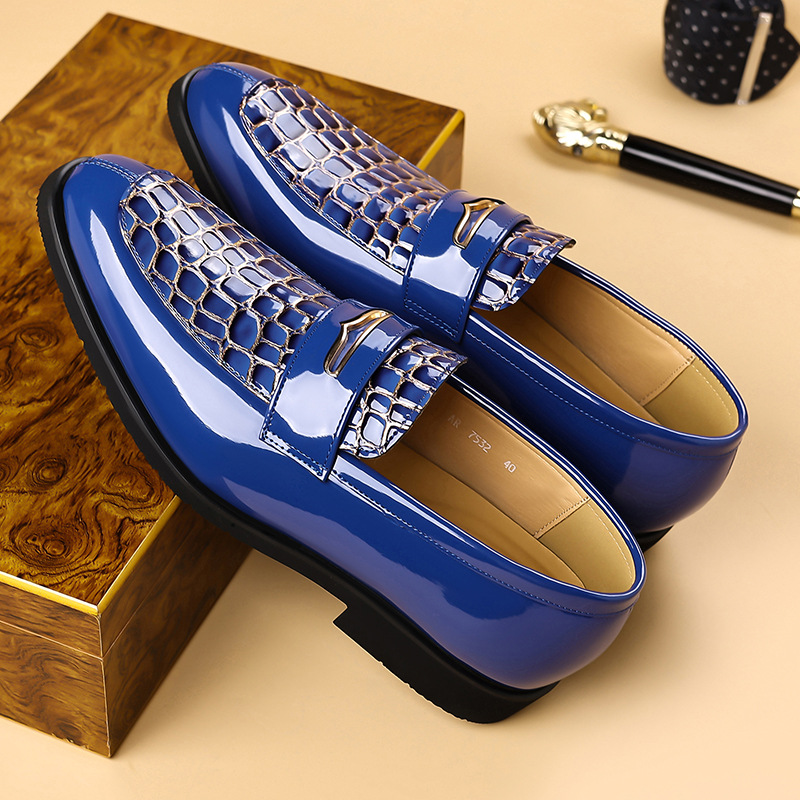 Men's Round-toe Black Casual Dress Shoes