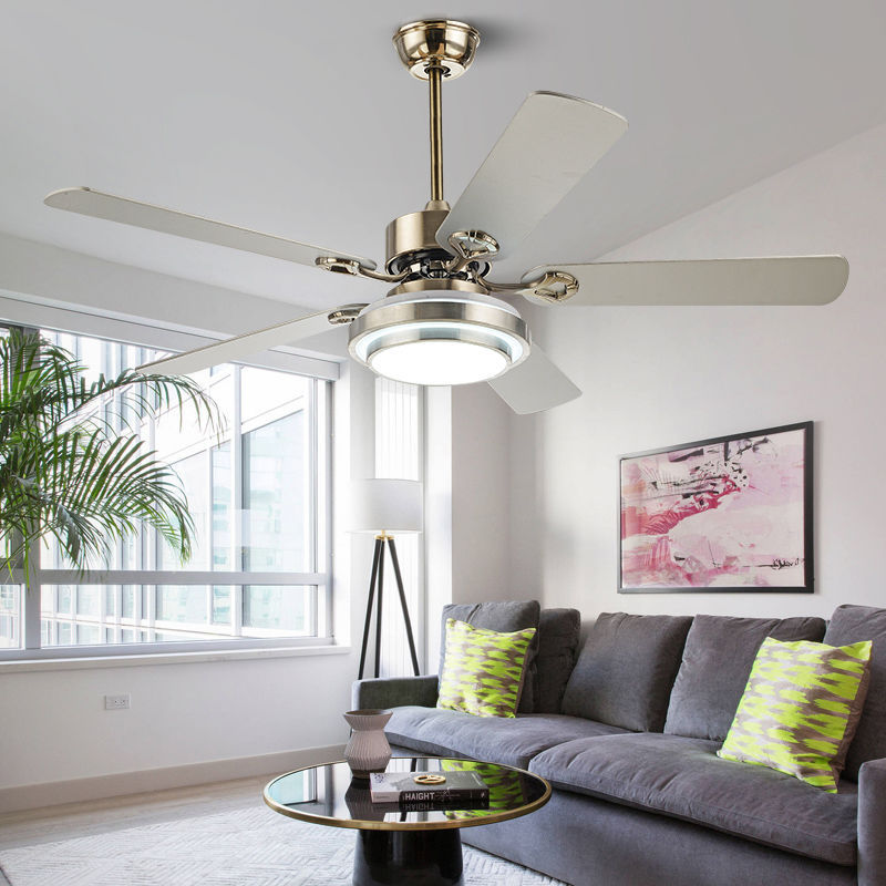 Modern otthoni étkező hálószoba nagy szél, integrált fényventilátorral