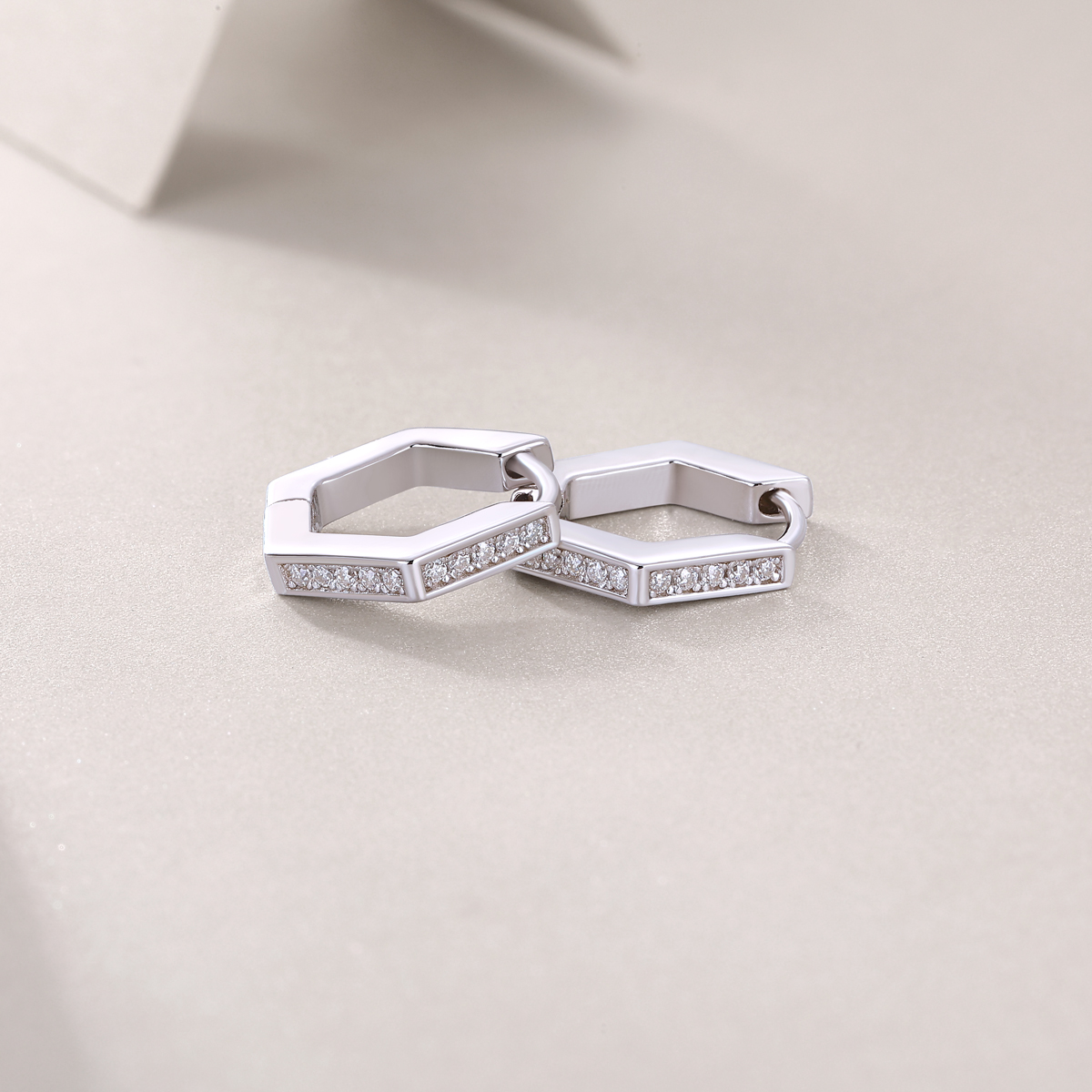 Mood - Earrings Set With Top-quality Moissanite Silver And Platinum-plated Stud Earrings