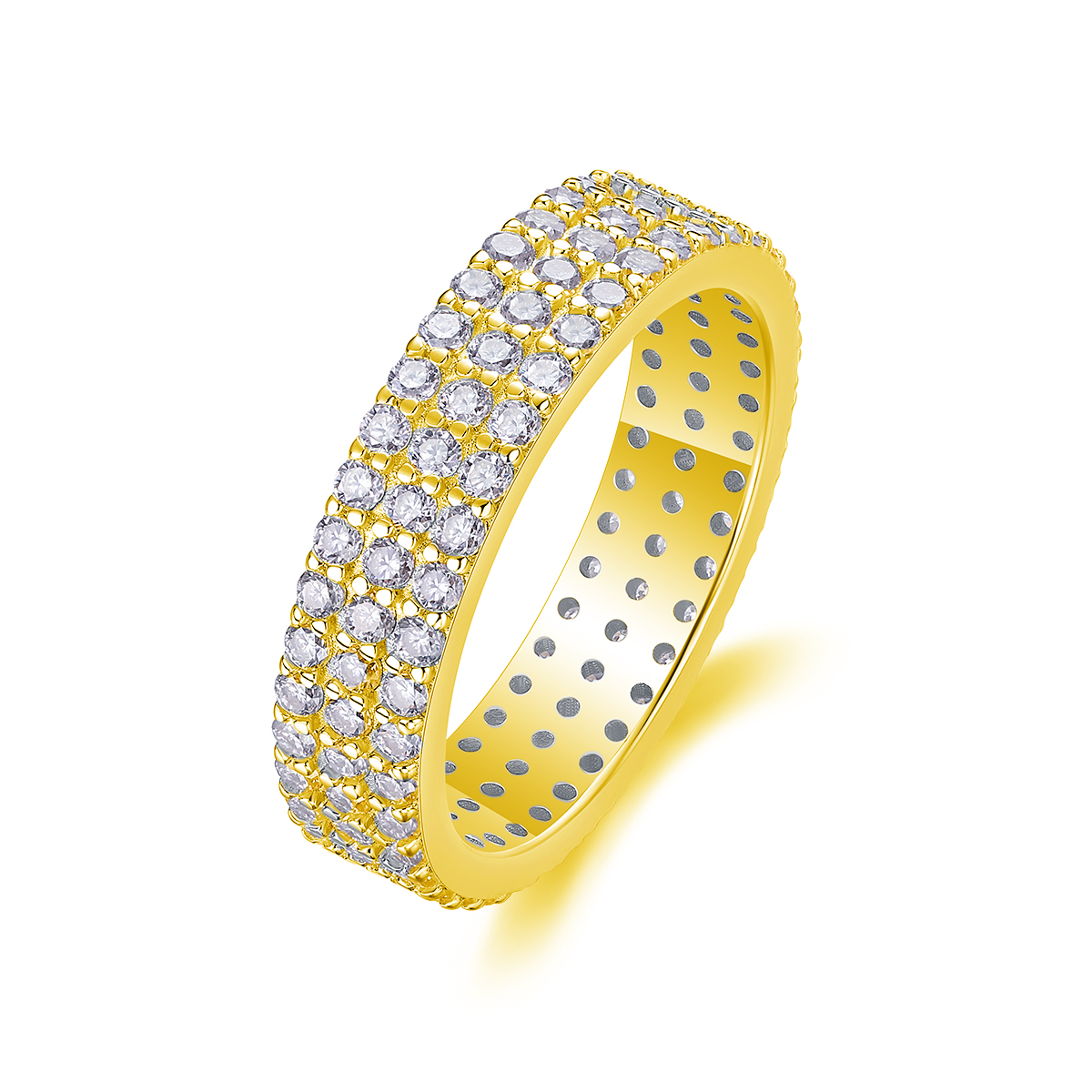 Moon Shadow Romance - A Wedding Ring Set With Top-quality Moissanite Silver And