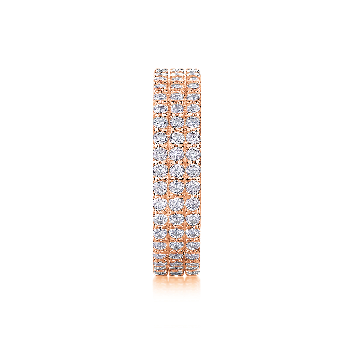 Moon Shadow Romance - A Wedding Ring Set With Top-quality Moissanite Silver And