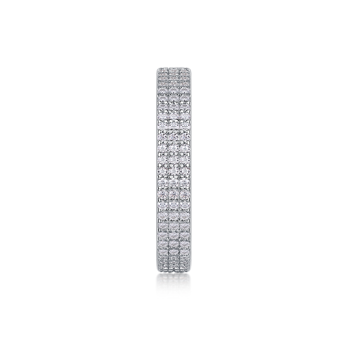 Moon Shadow Romance - A Wedding Ring Set With Top-quality Moissanite Silver And