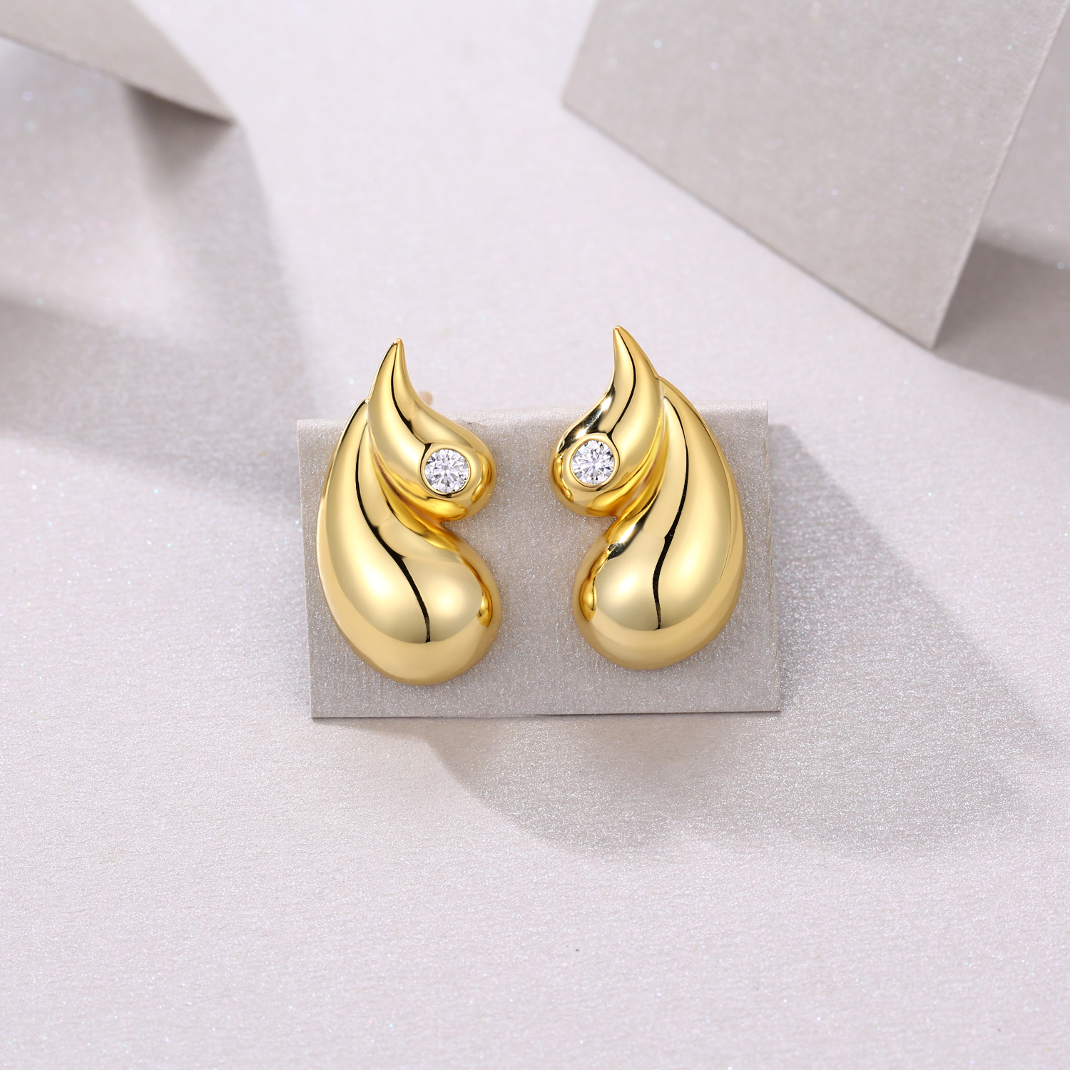 Morning Dew - Premium Moissanite Luxury Fashion Light Luxury Jewelry Silver Stud Earrings