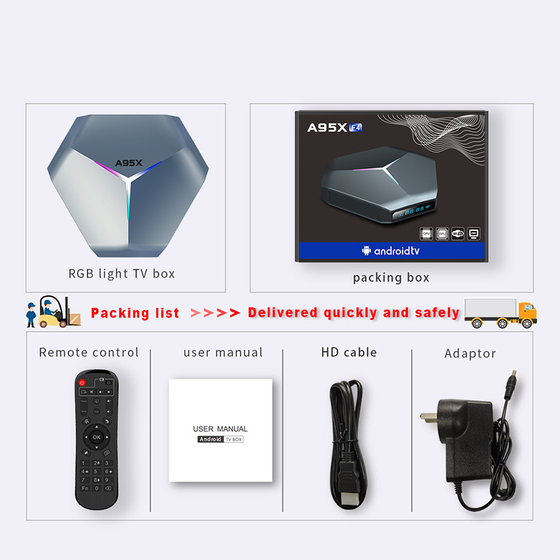 Hálózati lejátszó 8K TV set-top box, kétsávos Wifi
