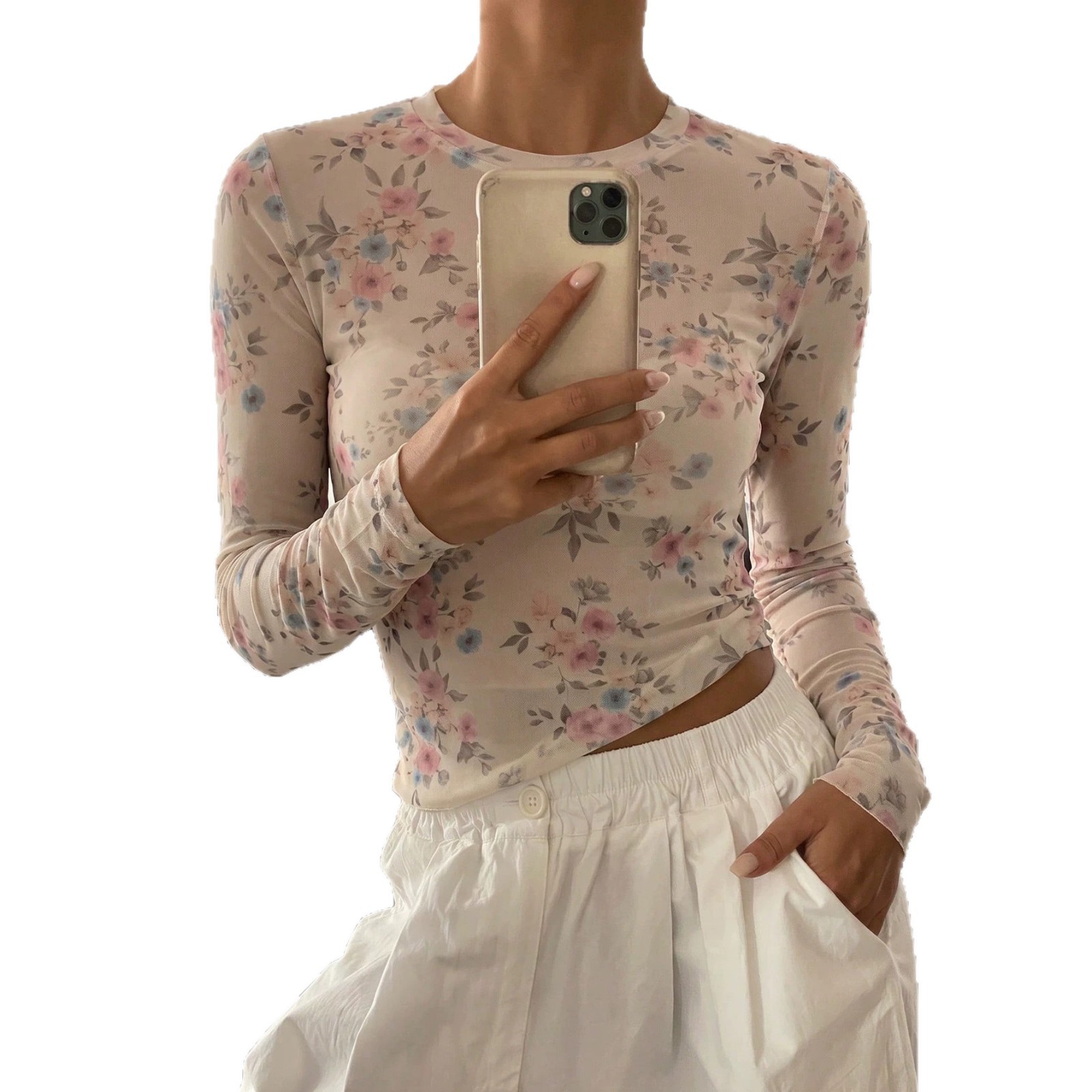 New Autumn Printed Long-sleeve Bottoming Shirt