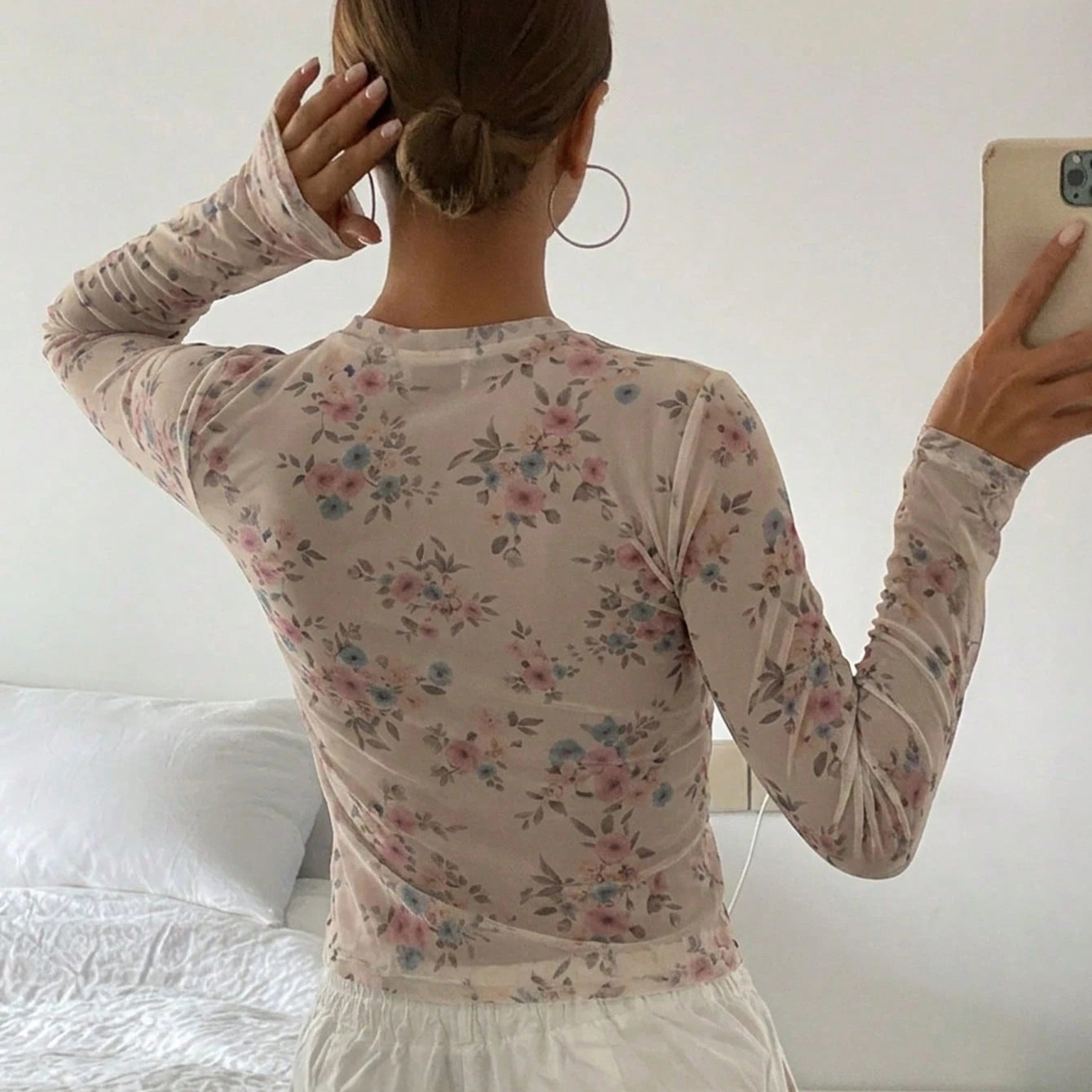 New Autumn Printed Long-sleeve Bottoming Shirt