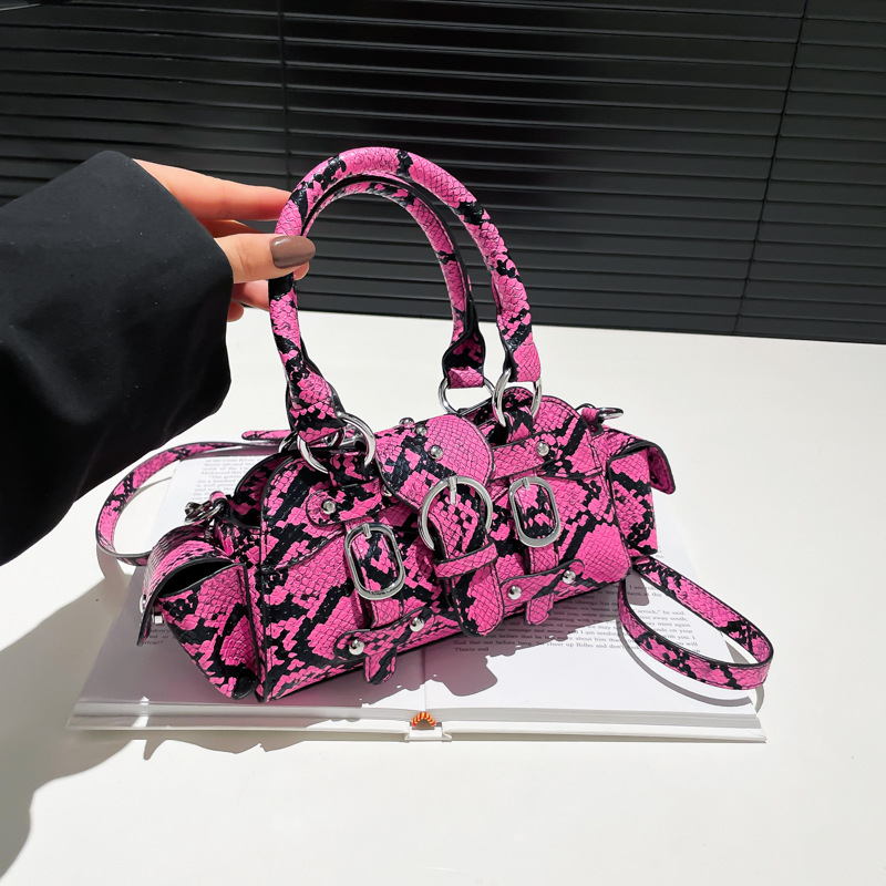 New European And American Fashion Snake-pattern Handbag