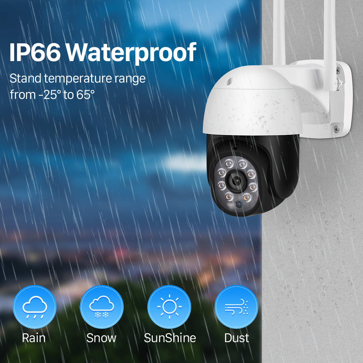 Novi proizvod 2-inčna kamera za nadzor bežični Vi-Fi kućni spoljni monitor visoke definicije