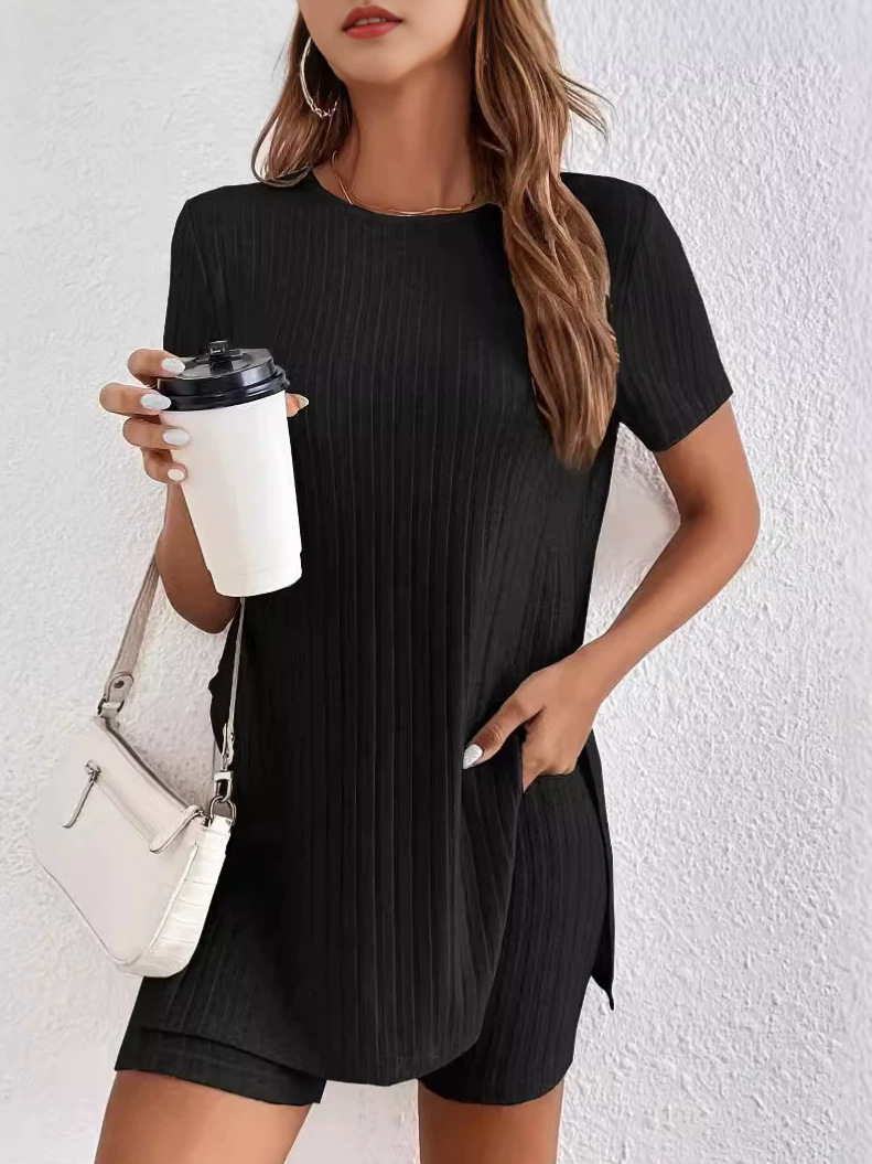 New Summer Women's Suit European And American Fashion Casual Women's Clothing Solid Color